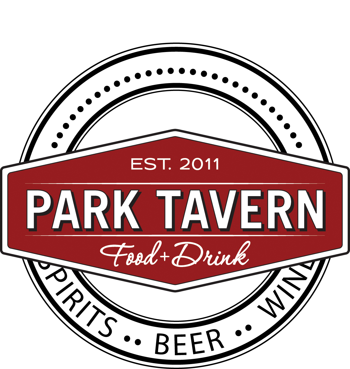 Park Tavern logo — Est. 2011, Food + Drink, Spirits, Beer, Wine