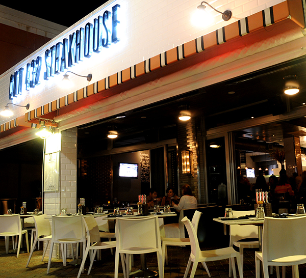 CUT 432 steakhouse storefront on Atlantic Avenue in Delray Beach